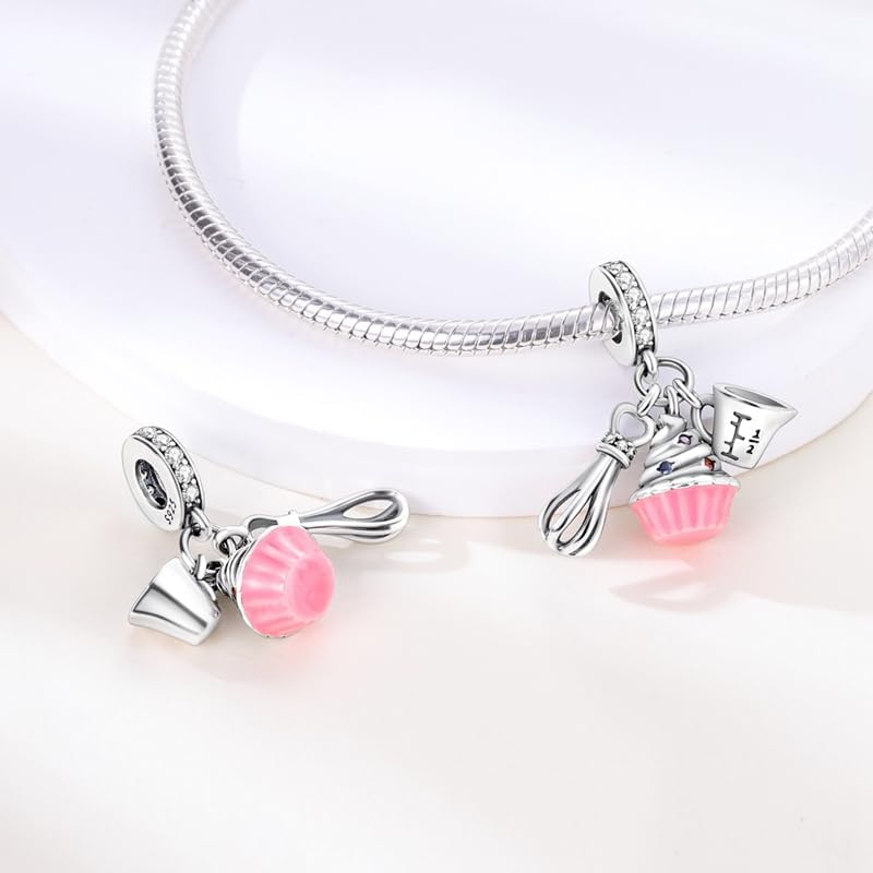 DATOUQI Queen Happy Birthday Hot Air Balloon Family Puppy Charm 925 Sterling Silver Charms for Bracelets and Necklaces Mother's Day Charms for Women - Image 2